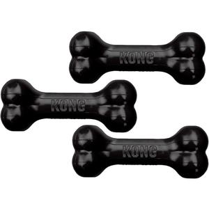 Kong Extreme Goodie Bone Dog Toy - (Medium, Black, 3 Pack)