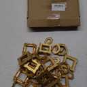 Vicenpal 39 Pcs Vintage Mini Picture Frames Baroque Antique Small Resin Jewelry Display Table Frame for Christmas DIY Photo Holiday Party Decoration (Gold)