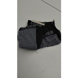 Hanes Men's Total Support Pouch Boxer Brief (Black/Grey, Medium)