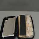 2-6 Players Rummy Game Gifts, Easter Gifts/Easter Basket Stuffers for Adults, Rummy Game W/ 6 Wooden Racks, 160 Melamine Tiles, Drawstring Bag, Portable Case, Family Games for Adults & Kids Age 8+