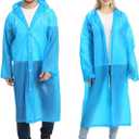 Opret 2 Pack Raincoats for Adults Reusable, EVA Rain Ponchos Lightweight Rain Coat Waterproof Rain Gear for Men and Women