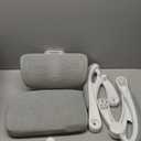 Ergonomic Office Chair with Footrest - Adjustable Lumbar Support & Headrest, 90-160 Reclining Mesh Back Computer Chair - Home Office/Gaming, 350lbs Capacity (Light Grey)