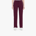 QBK Yoga Scrub Pants Women Mid Rise Yoga Work Pants- Five Pocket Cargo Scrub Pant, Size L