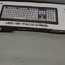 Magnus 325 | Wireless Large Print Full Size Computer Keyboard | High Contrast Black & White Keys | Soft Buttons | Ideal for Visually Impaired, Beginners and Seniors | Plug & Play