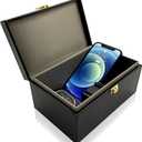 Faraday Box Key Fob Protector, Keyless Entry Car Key Safe Protector, Faraday Signal Blocking Shielding Box for Car Key (L)