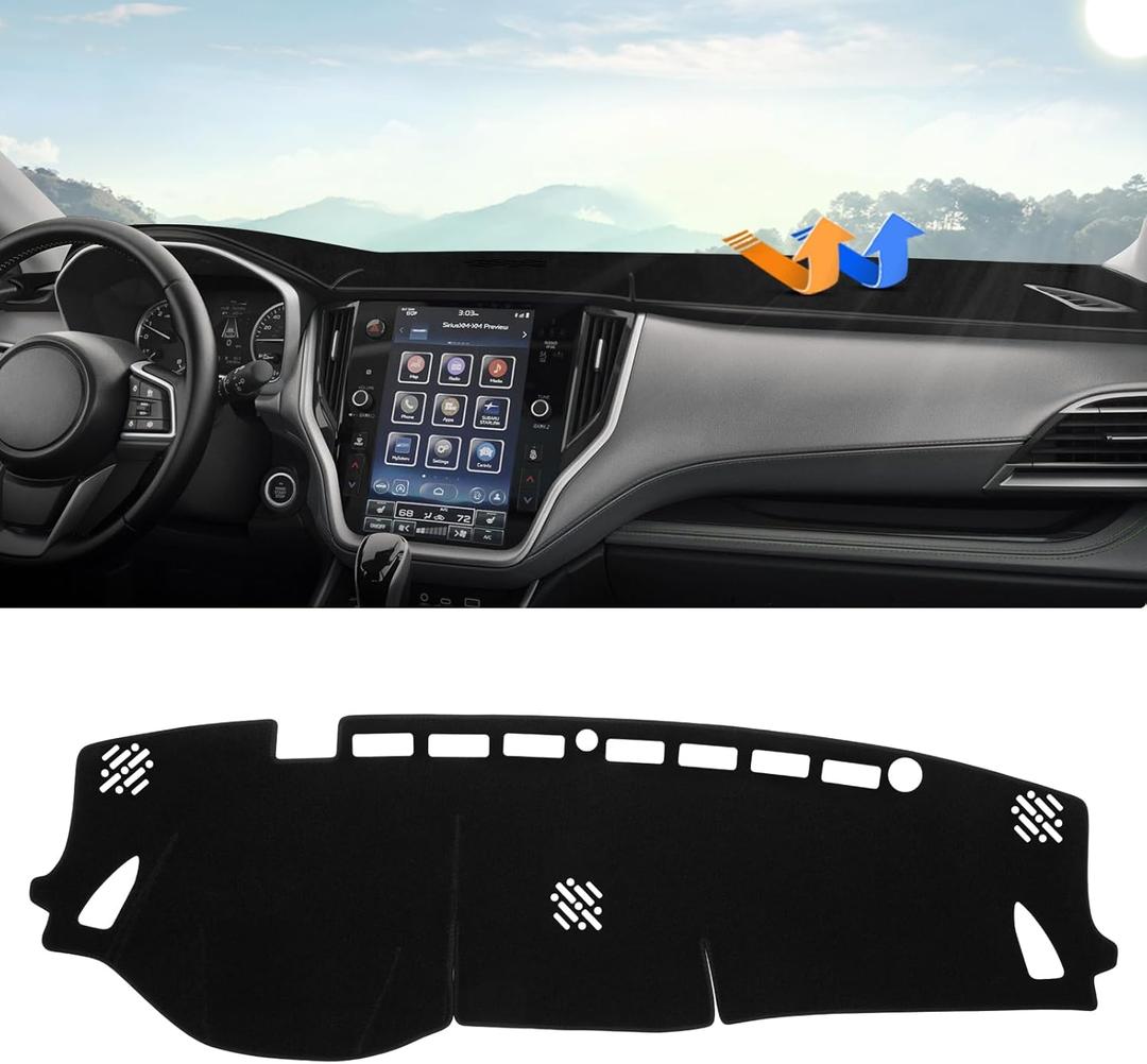 Autorder Dashboard Cover Mat for 2021 2022 2023 2024 2025 Subaru Outback Accessories Dash Cover Upgrade Velvet Dash Mat UV Rays Protector