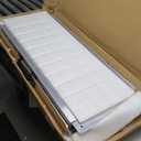 Non-Skid Wheelchair Ramp Threshold Ramp with a Non-Slip Surface Portable Aluminum Foldable Mobility Scooter Ramp for Home Steps Stairs Doorways Curbs (Single, 4 Foot)