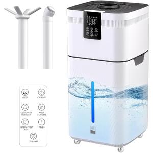 30L/7.93Gal Commercial Humidifier for Large Room 4200 sq ft, 3000mL/H Whole House Humidifiers with Supersized Cool Mist, Quiet Humidifiers for Bedroom, Home, Office, Plants, Warehouse