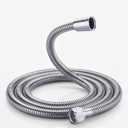 Rainovo Shower Hose Stainless Steel, 71 Inches(6 Feet) Extra Long Handheld Shower Head Hose Extension Replacement, Kink-Free Flexible Shower Hose Attachment For Shower Head Brushed Nickel.