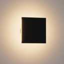 Outdoor LED Wall Light Modern Porch Light Patio Light for House Outdoor Wall Sconce Aluminum Waterproof Porch Lights Indoor Exterior Sconce Wall Lighting Warm White 3000K (Square) (1-Pack)