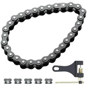 420 Chain 32 Links Replacement for Coleman KT196 CK196 Go Kart Parts Predator 196cc 6.5hp Engine Powersports 4 Wheeler Quad Go Kart Accessories Parts with 420 Chain Master Link Chain Breaker