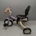 newyoo Toddler Tricycle with Push Handle for 1-3 Year Old, Toddler Bike, Birthday Toy for Boys and Girls, 5 in 1 Kids Trike, Balance Bike with Backrest and Safety Belt, Purple, TR007