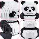 AHZILEl Animal Panda Blocks Building Set, 7822 Pcs Cute 3D Puzzle Mini Building Bricks Toy Kits, DIY Educational Particle Building Birthday Gift for Ages 8-14
