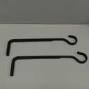 10 Inch 2 Pack Black Heavy Duty Outdoor Plant Hangers for Hanging Baskets, Iron Hanging Plant Brackets for Hanging Plants Outside, Metal Plant Hooks Plant Wall Hooks for Hanging Lantern, Bird Feeder