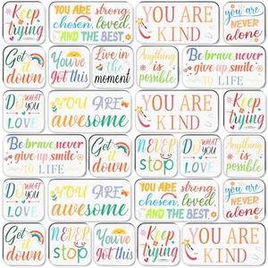 36PCS Inspirational Magnets Locker Accessories - Back to School Christmas Cute Magnetic Decorative Magnet Decorations, Classroom Office Fridge Decor Gifts for Girls Boys, Set Of 2