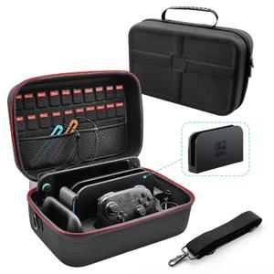 ZEYARUIBO Switch 2 Carrying Case2025- 20 Game Card Slots, Hard Shell Travel Case with Dock Storage, All-in-One Protection for Nintendo Switch 2 Accessories