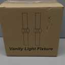 Wall Sconces Set of Two, 22" Black and Gold Bathroom Sconces with Clear Glass, Hardwired Modern Sconces Wall Decor Set of 2 Wall Light fixtures for Bathroom Mirror Living Room Hallway Bedroom