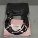 DEAYOU 12 Pack Kraft Paper Flower Gift Bags, Bouquet Bag Box with Handle, Small Paper Carrier Tote Bags with Waterproof Lining for Floral Arrangement, Party Favor, Packaging, Ultra Thick, Black, Pink