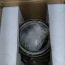 Vintage Glass Farmhouse Vase, Rustic Lantern Decor with Plants Flowers Lights Vintage Style Vases for Home Decor Floral Arrangement Hostess Gift