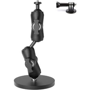 60 LBS Heavy Duty Magnetic Camera Mount for Gopro, USMG-02 for Gopro Hero 13/12/11/10/9/8/Insta360 x5/4/3/Action Camera Strong Magnetic Base kit with Double Socket Arm and 1" Ball Head