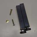 2Pcs Adjustable Bed Frame Center Support Leg, Steel Bed Frame Center Slat Support Legs Replacement, Sofa Furniture Cabinet Feet,Bed Rail Support for Wooden Bed (Height: 7.8 to 10.6 inch)