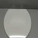 Elongated Toilet Seat, 18.5 Soft/Slow Close Oval (Oblong) Toilet Seat for Elongated Toilets, No-Slam Quiet-Close Lid, Easy-to-Install & Clean, Durable Never-Loosen White Plastic Seat