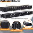 XLR Balanced Patchbay XLR Stage Box 12 Channel 3 Pin Multi Network Cable Extender for Stage Lighting and Home Recording Studio Compatible (Female)