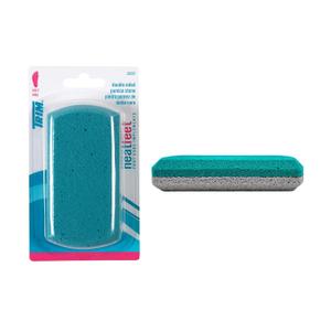 4 x Trim Neat Feet Foot Care Implements Double-Sided Pumice Stone, Callus Remover for Feet, Foot Scrubber for Dead Skin, Exfoliating Corn Removal, Cracked Heel Repair, Pedicure Tool, 1 Count