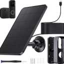 4W Solar Panel Charger for Blink Video Doorbell & OutdoorLimited to Camera 4th Gen with No-Drill Mounting Bracket, with 13ft USB-C Cable, IP65 Waterproof.