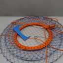 Palmyth Wire Grid Bottom Crab Nets Two Ring Crab Kit with Harness and Bait Clip 24 X 20 X 12