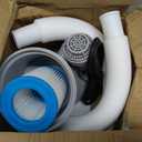 Filter Pump for Above Ground Pools, 330 GPH Filter for Inflatbale Pool, Flow Rate Pool Filter for Inflatable Swimming Pool Crystal Clear Filter Pump with 2 Filter Cartridges