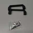 2Pcs Aluminium Alloy Rectangular Pull Handle for 30 Series European Standard Aluminum Extrusion Profile (Black)