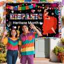 7x5ft Hispanic Heritage Month Decorations Hispanic Heritage Month Banner Latin American Backdrop Large Celebration Spanish National Decor for Classroom Home