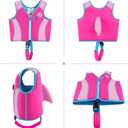 Pottwal Swim Vest for Kids - Swim Jacket - Made of Neoprene & EPE - with Adjustable Crotch Strap, Small