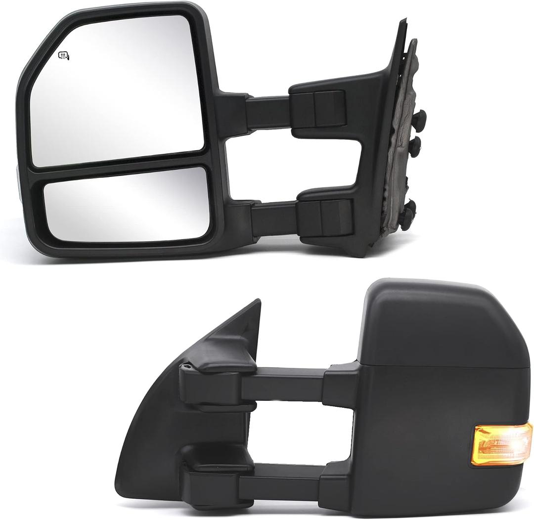 WLLW Towing Mirrors fit for 1999-2016 Ford F250 F350 F450 F-550 Super Duty, Large