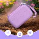 PAIYULE Kids Instant Print Camera Case for ESOXOFFORE Digital Video Cameras with 3 Rolls Paper Refill, Toddler Film Camera Storage Holder Bag with Mesh Pocket for Thermal Paper (Box Only)- Purple