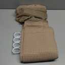 VANZAVANZU Hookless Shower Curtain with Mesh Top and Snap in Waterproof Liner, Waffle Weave, Weighted Magnets Hem, Machine Washable, 72 x 75 Inches Beige