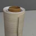 Haimin Grasscloth Wallpaper Peel and Stick 20.9in X 393in Fabric Contact Paper Wall Paper Textured Wallpaper Horizontal Stripes Look Self-Adhesive Thick Vinyl Embossed (Beige)