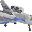 Mattel Disney and Pixar Lightyear Hyperspeed Series Mini Action Figure & Toy Vehicle Set, Buzz Lightyear & XL-01 Spaceship, 7-inch Vehicle