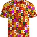 Men's Golf Polo Shirt Performance Moisture Wicking Quick Dry Short Sleeve Shirts Funny Slim Fit Golf Shirt for Men (Medium)