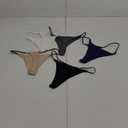 Aogda Thong for Women Cotton Underwear Low Rise Panties Woman G-String Thongs,S