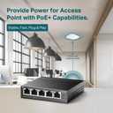 TP-Link TL-SG1005P, 5 Port Gigabit PoE Switch, 4 PoE+ Ports @65W, Desktop, Plug & Play, Sturdy Metal w/ Shielded Ports, Fanless, QoS & IGMP Snooping