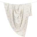 Crane Baby 100% Organic Cotton Bunny Single Baby Swaddle Wrap for Boys and Girls, Gender Neutral Newborn Swaddling Blanket, Baby Registry and Gift, 47 x 47 inches