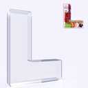 11" Acrylic Letter Charcuterie Box, Reusable Fillable Alphabet Number Shaped Form Tray for Birthday Anniversaries, Party Decorative Serving Plates Display Candy Cake (L)