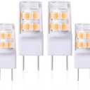 T4 G8 Bi-Pin Light WB25X10019 Microwave Light Bulbs G8 Halogen 20W Bulb Replacement for GE Oven Parts WB36X10213 WB08X10050 WB36X10246 Microwave Light 4713-001165 4 Pack (Daylight White)