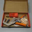 Pocket Hole Jig System Kit, Pocket Screw Jig with 11 Inch Clamp, Square Driver Bit, Hex Wrench, Depth Stop Collar, Step Drill Bit, Coarse Square Driver Screws, All In One for Joinery Work
