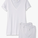Clementine Apparel Women's Deep V Neck Tee Large