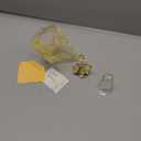 Movdyka Crystal Yellow Rose Flower Figurine with Vase Handmade Romantic Glass Rose for Wife Mom on Birthday Christmas Wedding Home Decorations