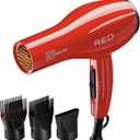 Kiss Products Red Detangler Dryer Plus 3 Attachments, 1.75 Pound