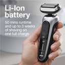 Braun Series 7 7032cs Flex Electric Razor for Men, Wet & Dry, Electric Razor, Rechargeable, Cordless Foil Shaver with Beard Trimmer and Charging Stand, Silver